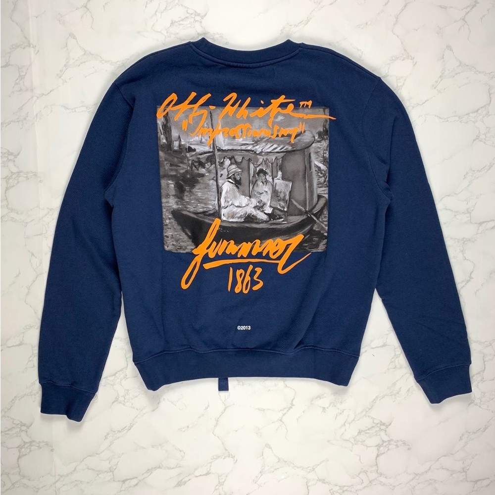Off White Impressionism Crewneck - image 1